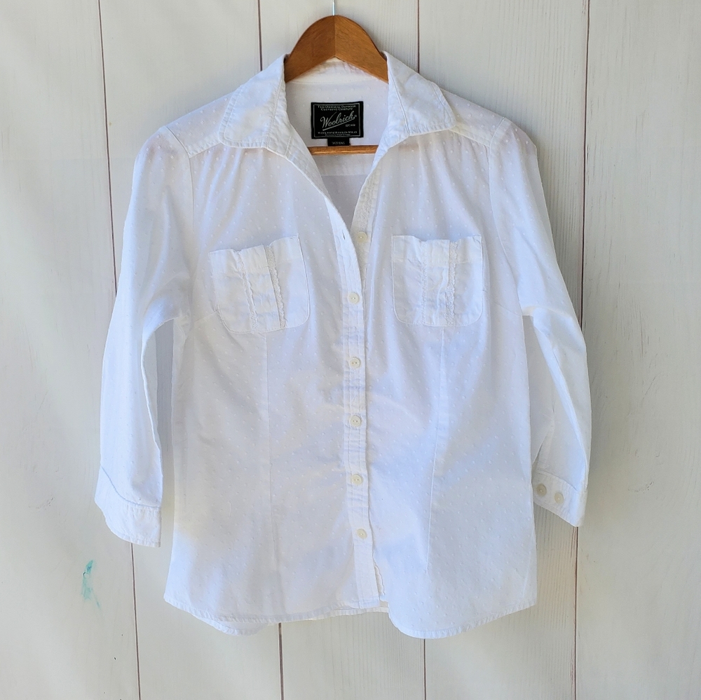 Woolrich white cotton shirt